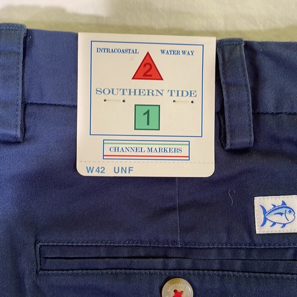 Southern Tide , Mens classic flat front navy pant. New/tags - Picture 2 of 7
